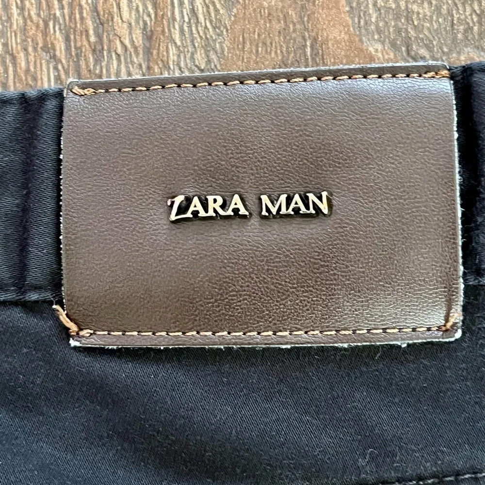 Zara Men's Dark Black Skinny Jeans